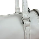 Telfar White Leather Duffle Two-Way Bag