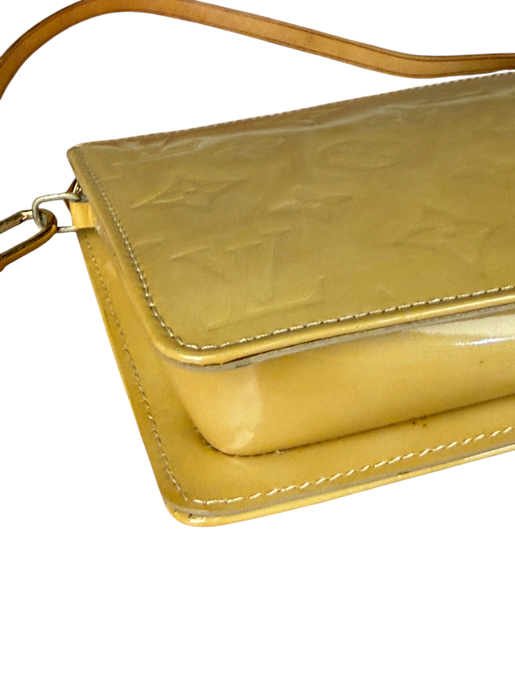 Louis Vuitton Monogram Vernis Lexington Pochette Yellow
