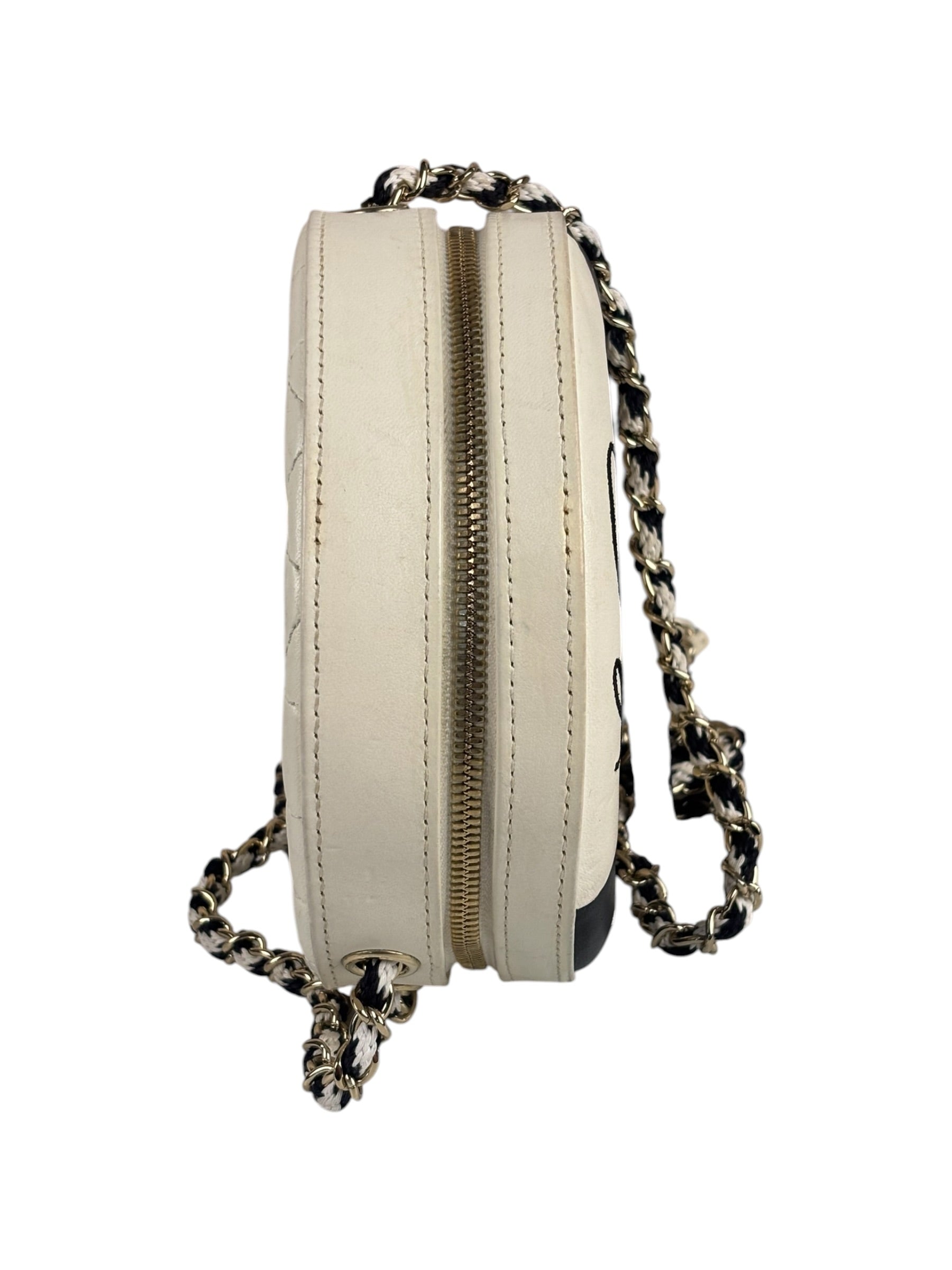 Chanel Limited Edition Lifesaver Round Crossbody Black 2017