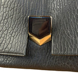 Jimmy Choo Black Leather Lockett Pebble Shoulder/Hand Bag