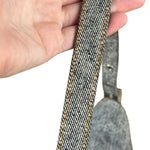 Fendi Light Denim Toned Canvas Baguette Shoulder Bag