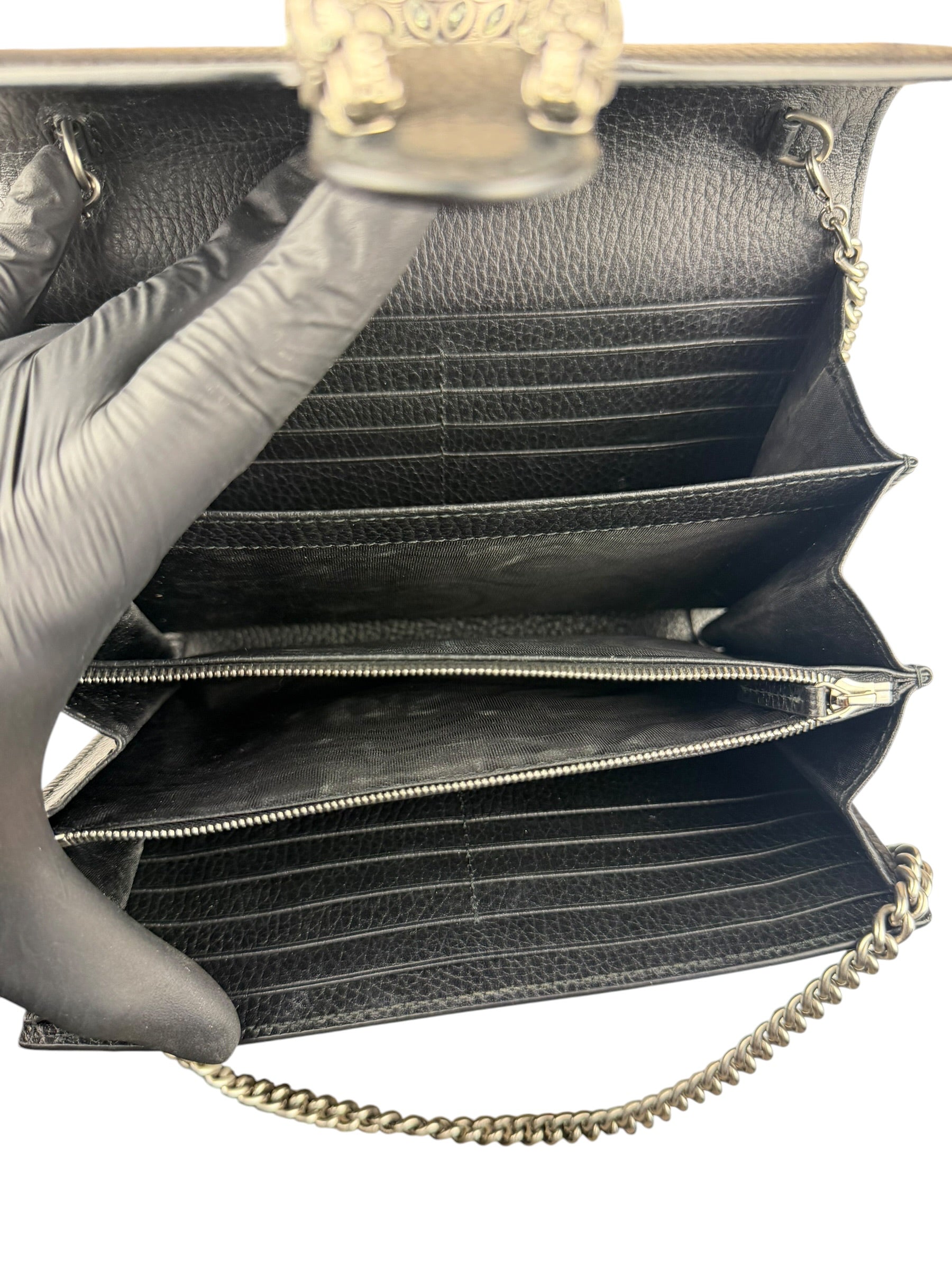Gucci Black Dionysus Wallet On Chain