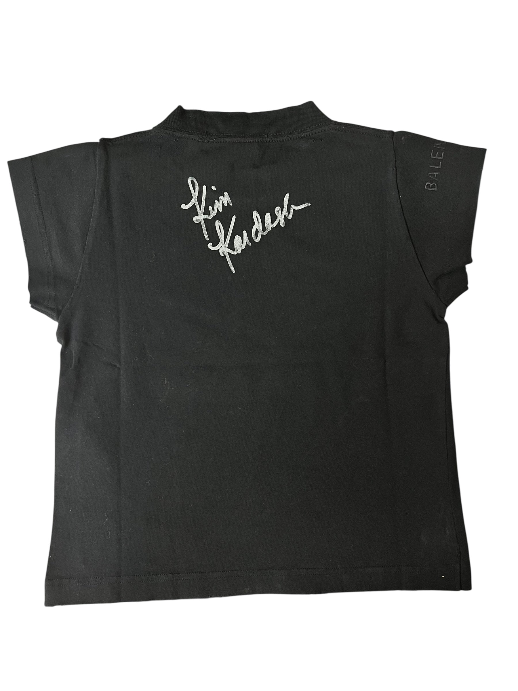 Balenciaga Kim K Distressed Baby Tee