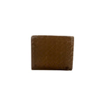 Bottega Veneta Brown Intercciato Bifold Wallet