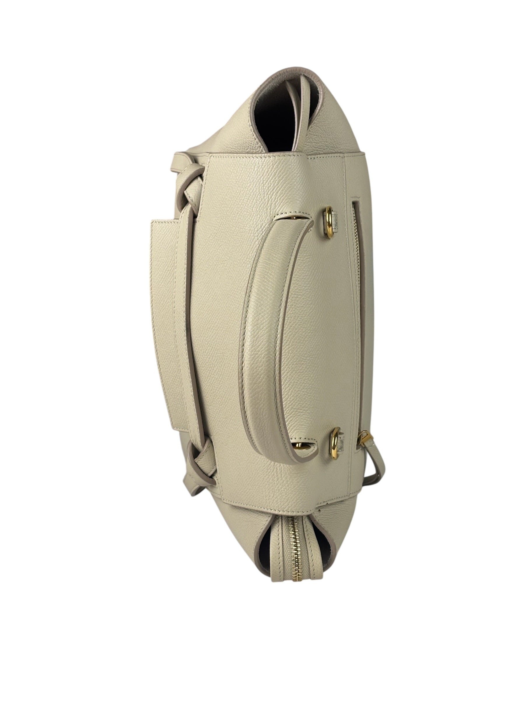 Celine Cream Calfskin Belt Nano Two-Way Bag