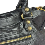 Balenciaga Black Leather Giant 12 City Bag