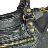 Balenciaga Black Leather Giant 12 City Bag