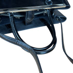 Fendi Black Patent Leather 2Jours Handbag