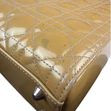 Christian Dior Gold Patent L Lady Dior