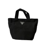 Prada Beauty Black Canvas Novelty Mini Tote
