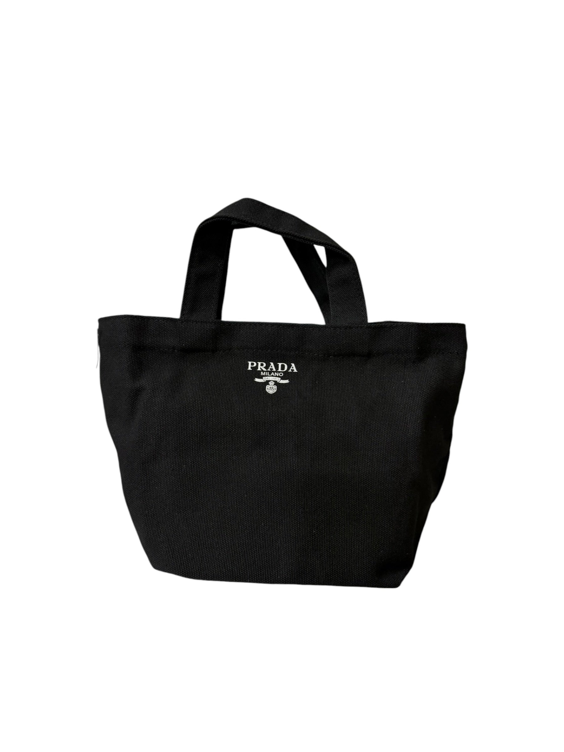 Prada Beauty Black Canvas Novelty Mini Tote