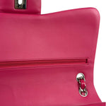Chanel Hot Pink Large Patent Leather Double Flap Shoulder Bag 2014