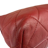 Chanel Red Qulited Leather Flap Shoulder Bag 2011