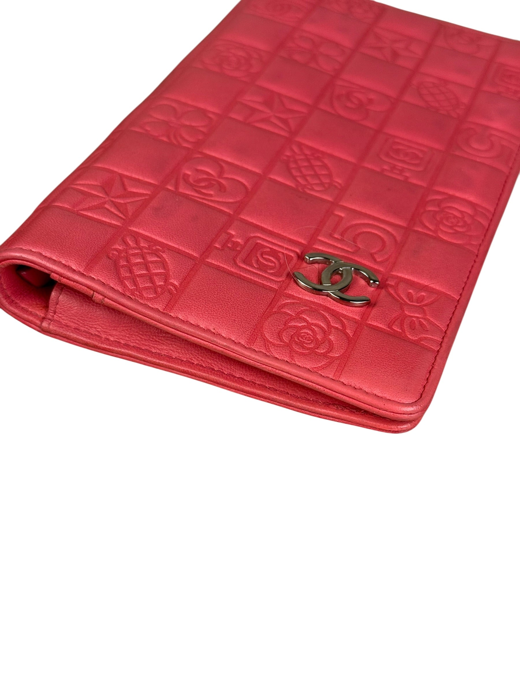 Chanel Pink Quilted Leather Lucky Symbols Long Wallet 2004