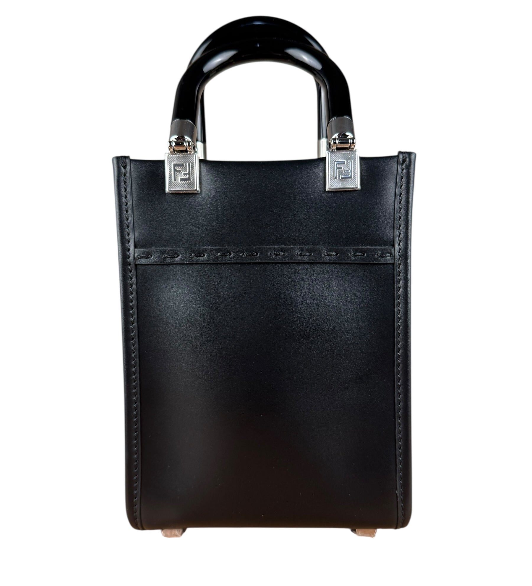 Fendi Black Mini Sunshine Shopper Tote