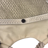 Chanel Vintage Beige Denim/Leather Trim Camellia Rope Tote