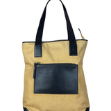Gucci Vintage Brown Canvas Zip Tote