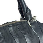 Prada Black Tessuto Nylon/Nappa Leather Waves Two-Way Bag