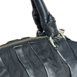 Prada Black Tessuto Nylon/Nappa Leather Waves Two-Way Bag