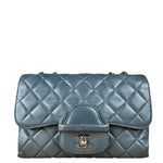 Chanel Dark Grey Quilted Leather Loop Flap Bag 2014