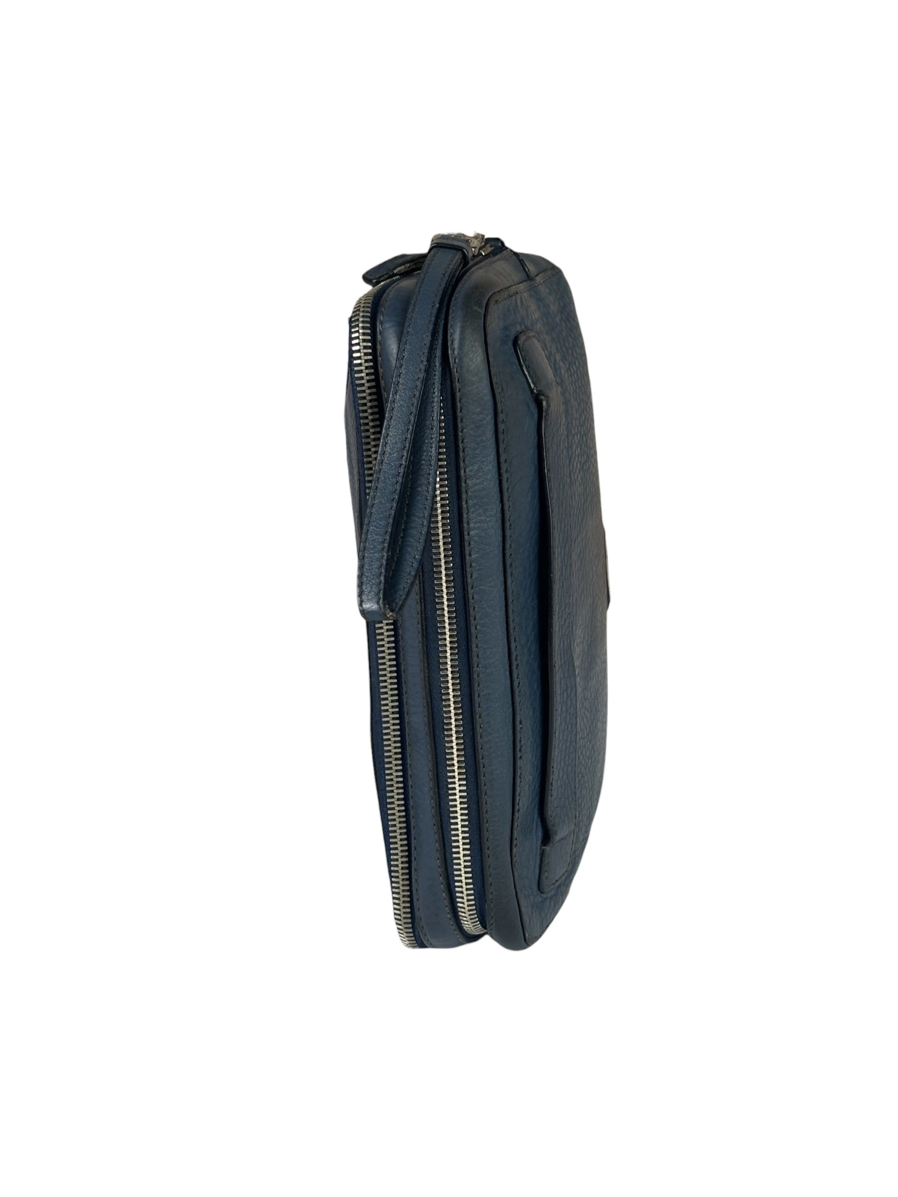 Prada Navy Blue Leather Camera Bag