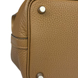 Hermes Brown Taurillon Clemence Leather Picotin 18 Lock Handbag 2021