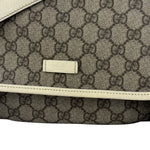 Gucci GG Leather Lined Flap Messenger Bag