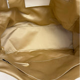 Chanel Beige Quilted Leather Tote 2009