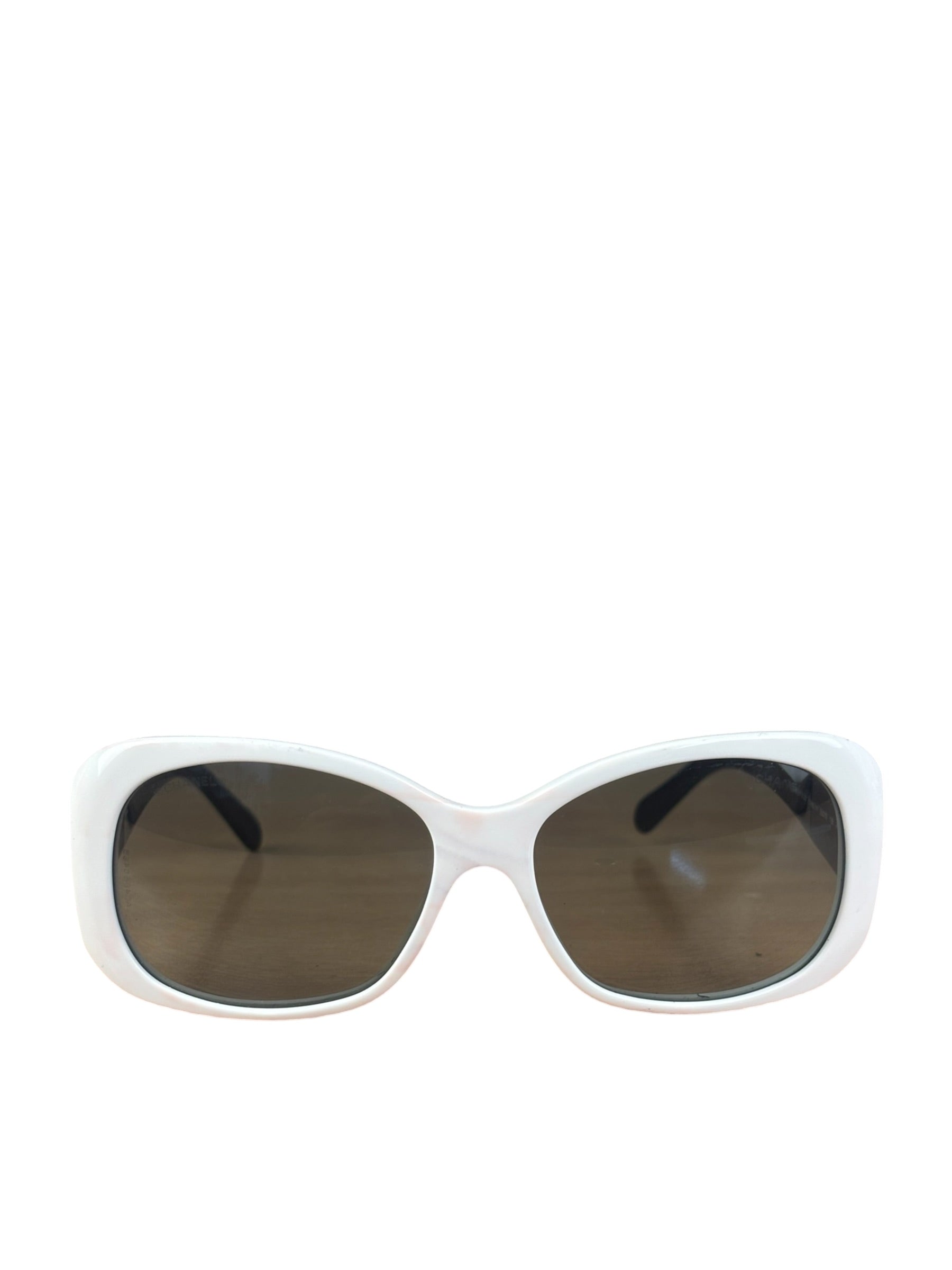 Chanel Vintage Black/White No. 5 Sunglasses