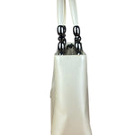 Christain Dior Leather Chrome Beaded Malice Tote Bag