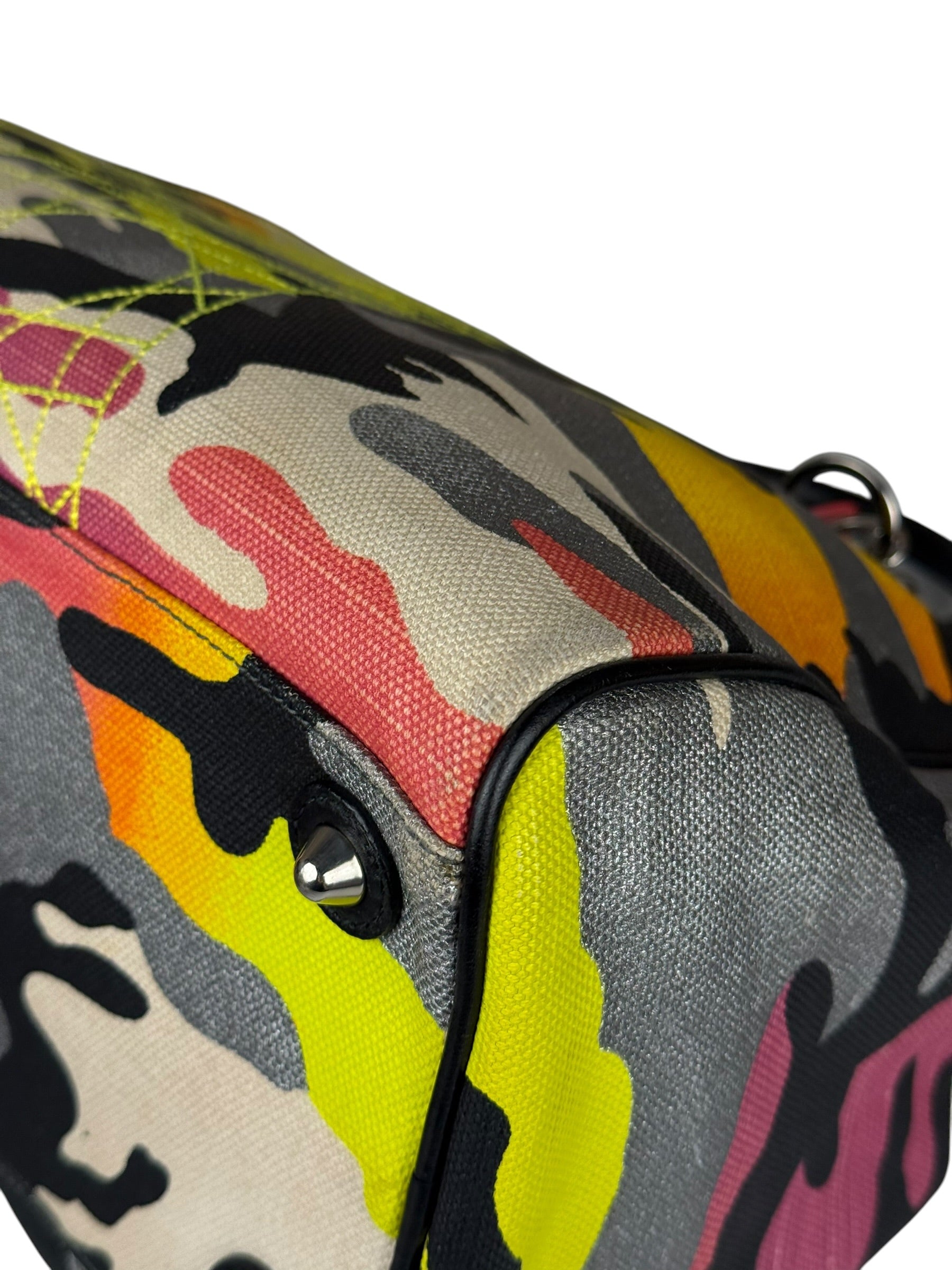 Christian Dior x Anselm Reyle Camouflage Boston Bag