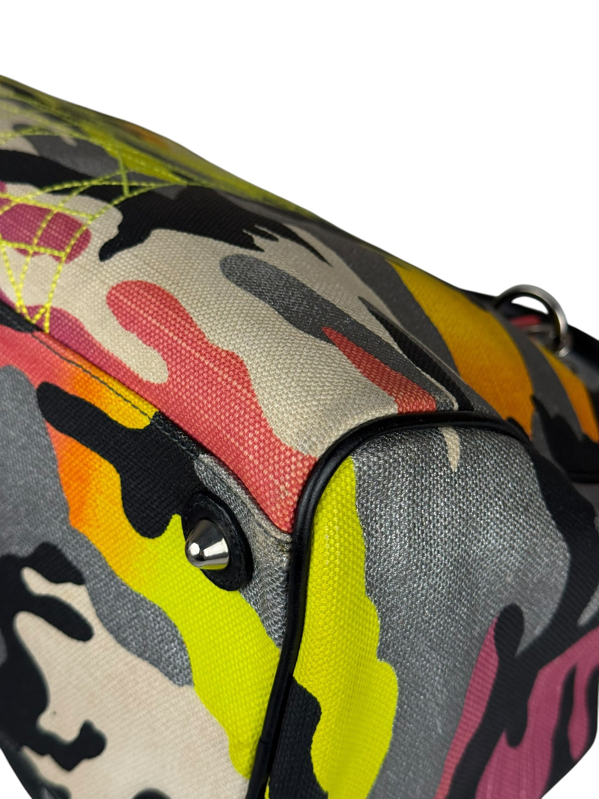 Christian Dior x Anselm Reyle Camouflage Mini Boston Handbag