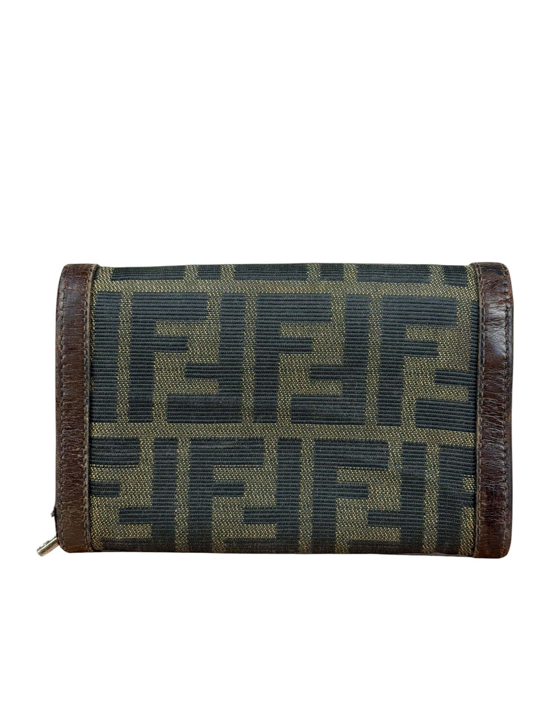 Fendi Zucca Monogram Canvas Trifold Wallet