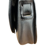 Dior Black Leather Vintage Flap Shoulder Bag