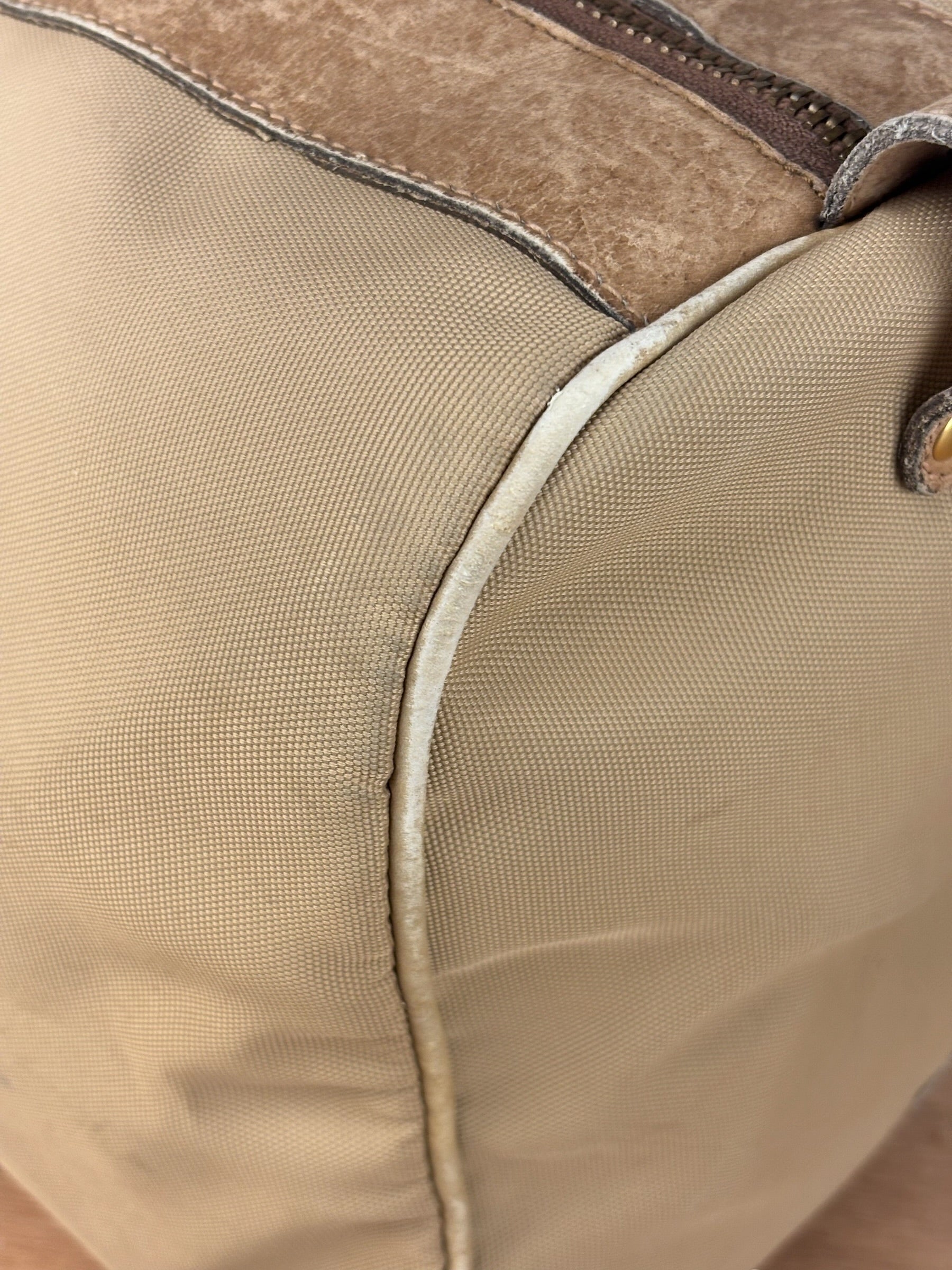 Gucci Vintage Canvas Duffle Bag