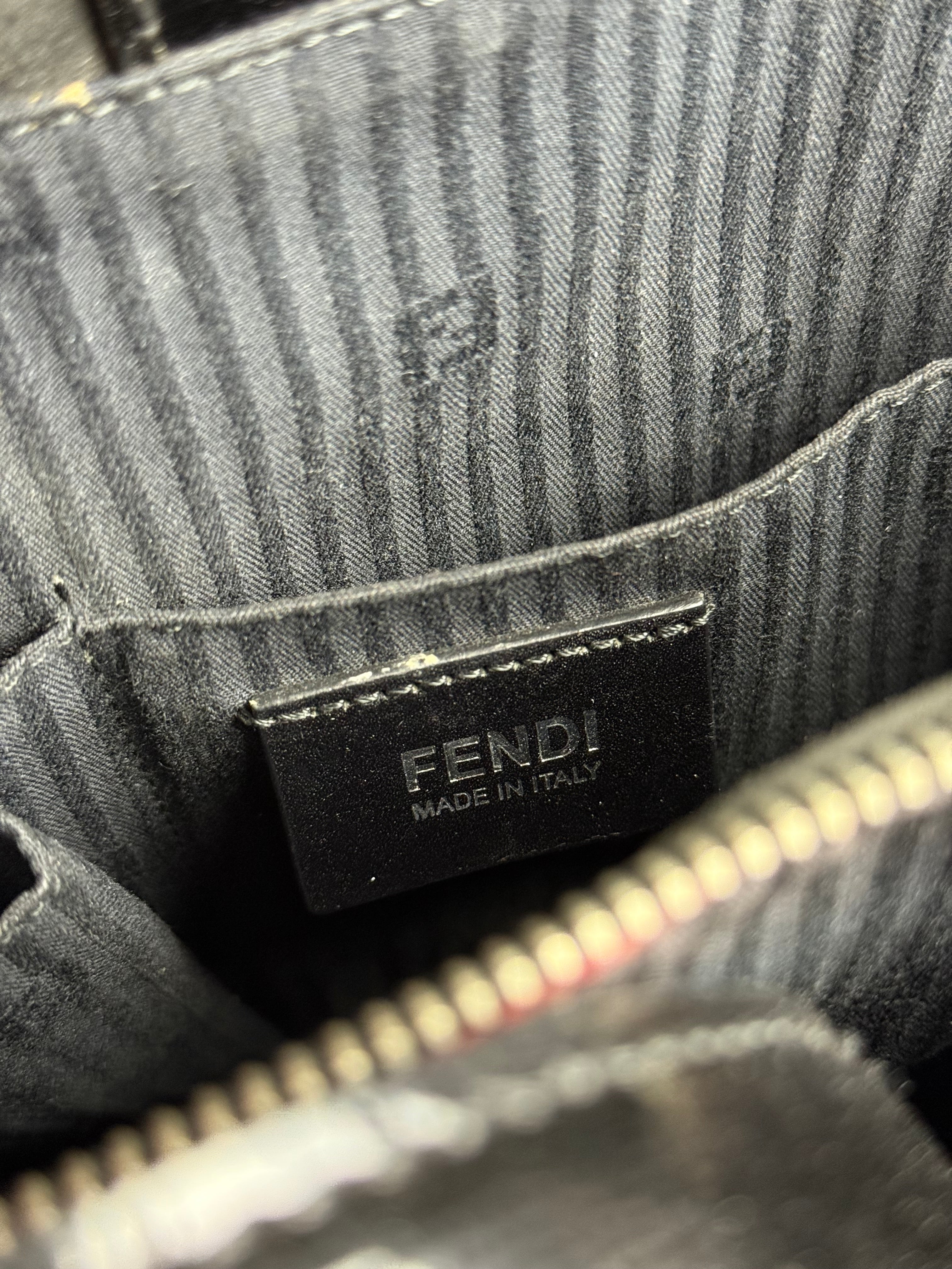 Fendi Black Patent Leather 2Jours Handbag