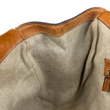 Gucci Vintage Denim Leather Trim Jackie Shoulder Bag
