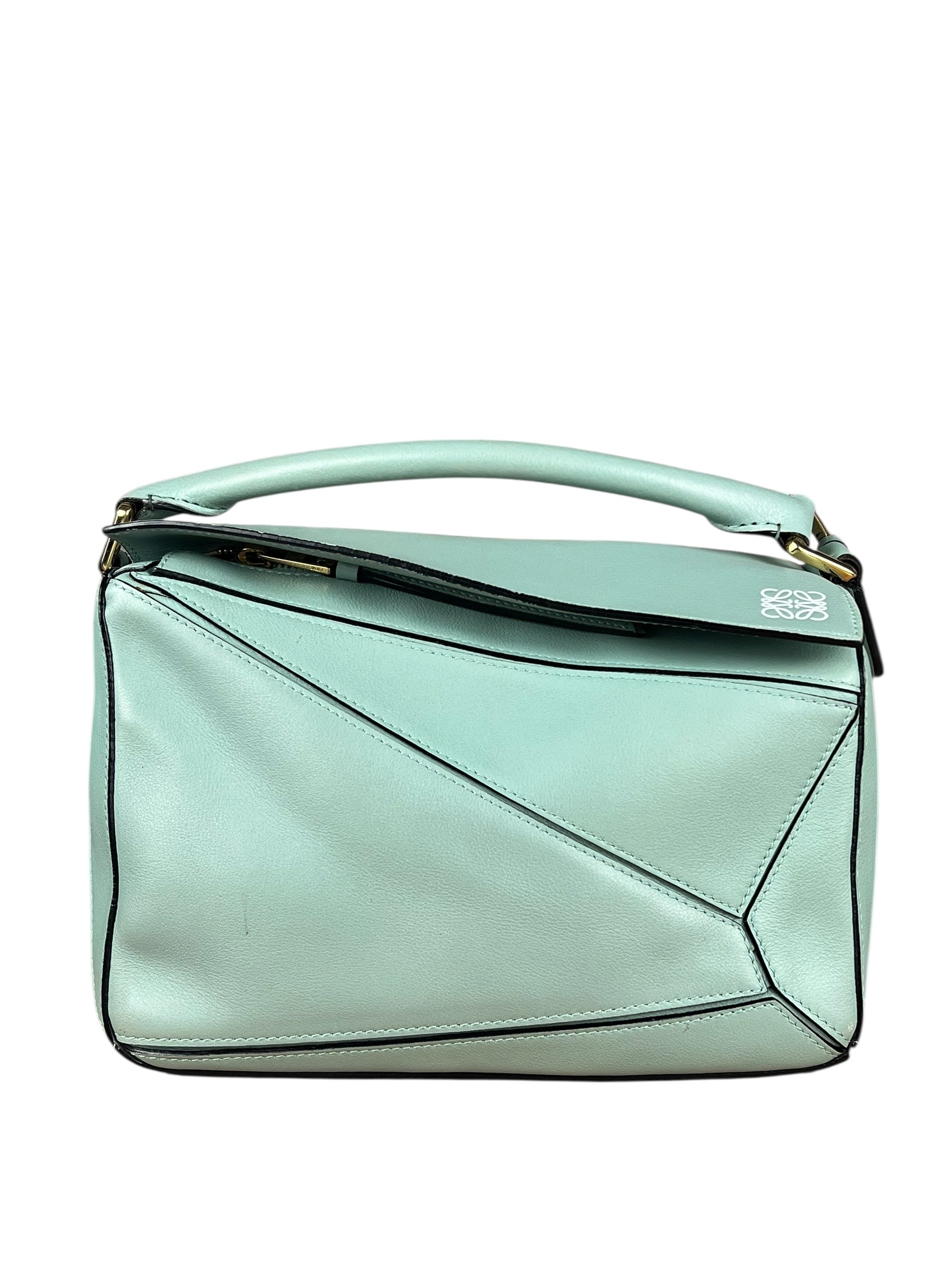 Loewe Green Medium Puzzle Bag