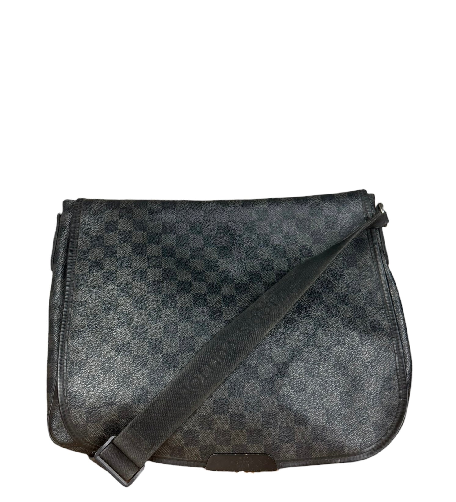 Louis Vuitton Leather Daniel Damier Graphite Messenger Bag