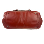 Chanel Burgundy East West Accordion Flap Bag