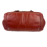 Chanel Burgundy East West Accordion Flap Bag