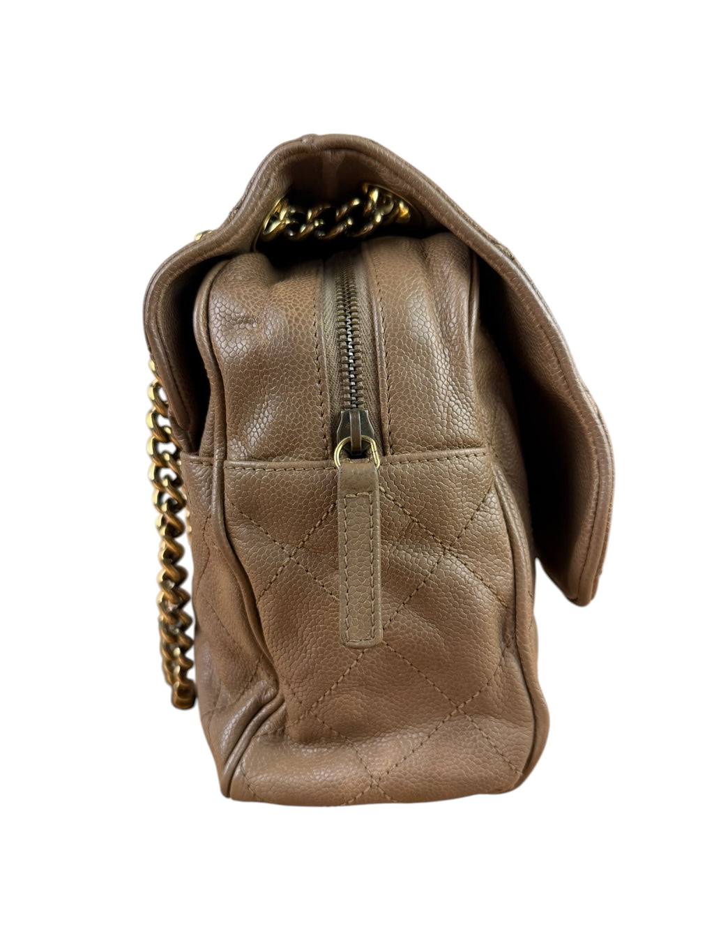 Chanel Brown Caviar Jumbo Easy Flap 2012