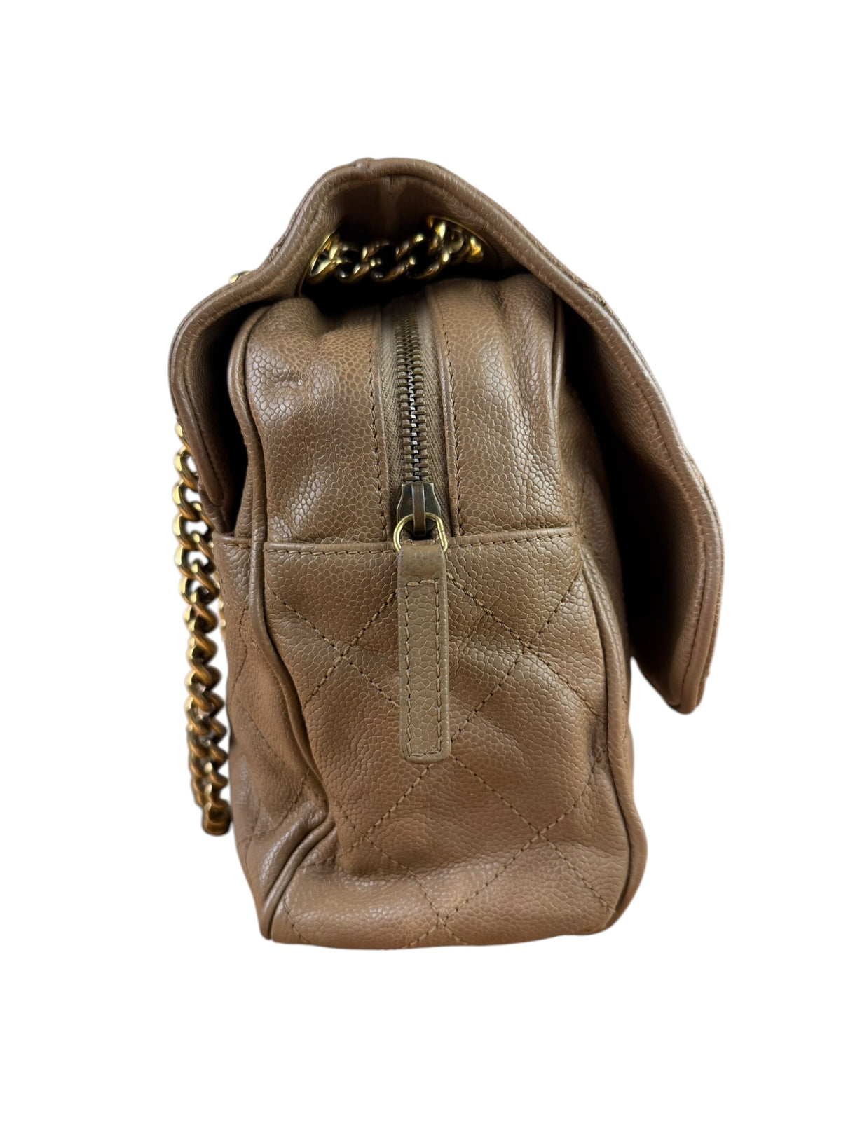 Chanel Brown Caviar Jumbo Easy Flap 2012