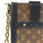 Louis Vuitton Black Monogram Vertical Trunk Pochette