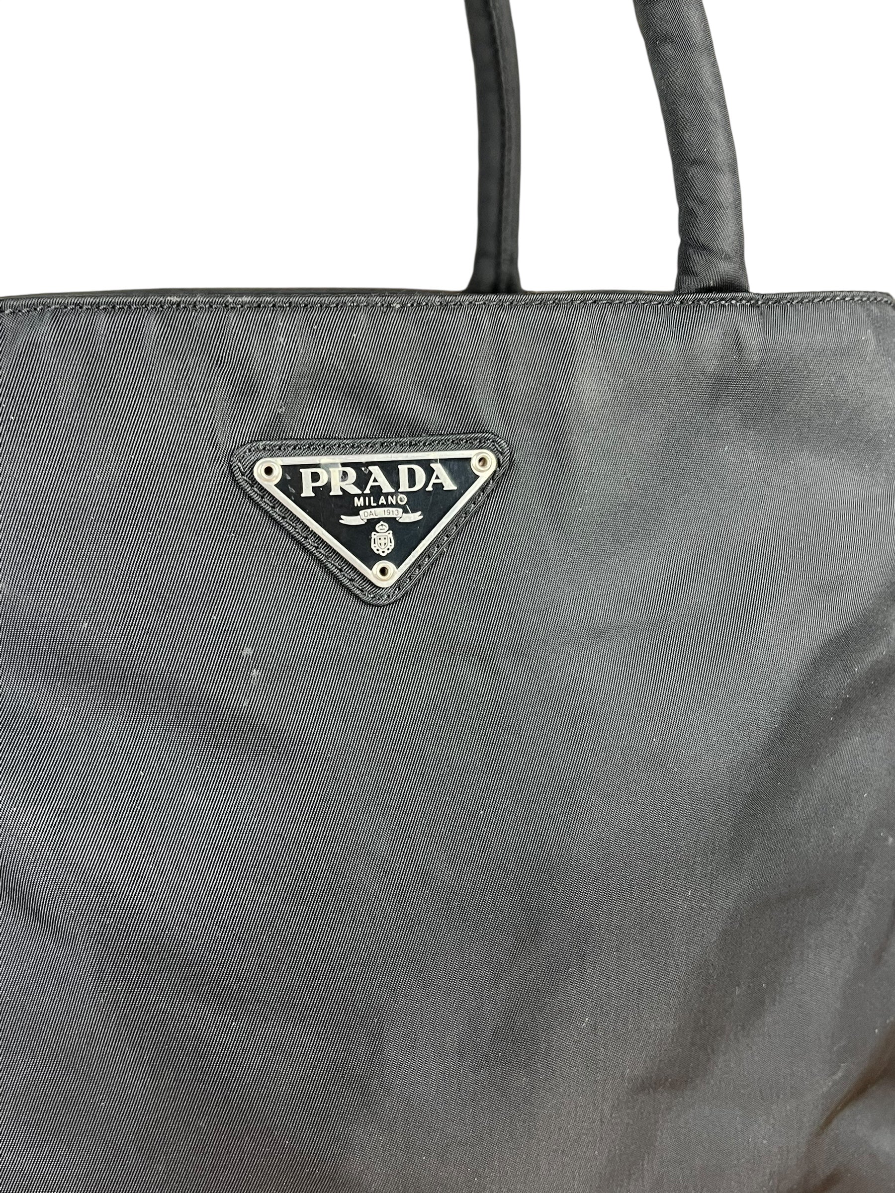 Prada Black Nylon Handbag