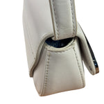 Diesel White Leather 1DR XS Two-Way Mini Bag