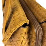 Bottega Veneta Tan Brown Intrecciato Shoulder Bag
