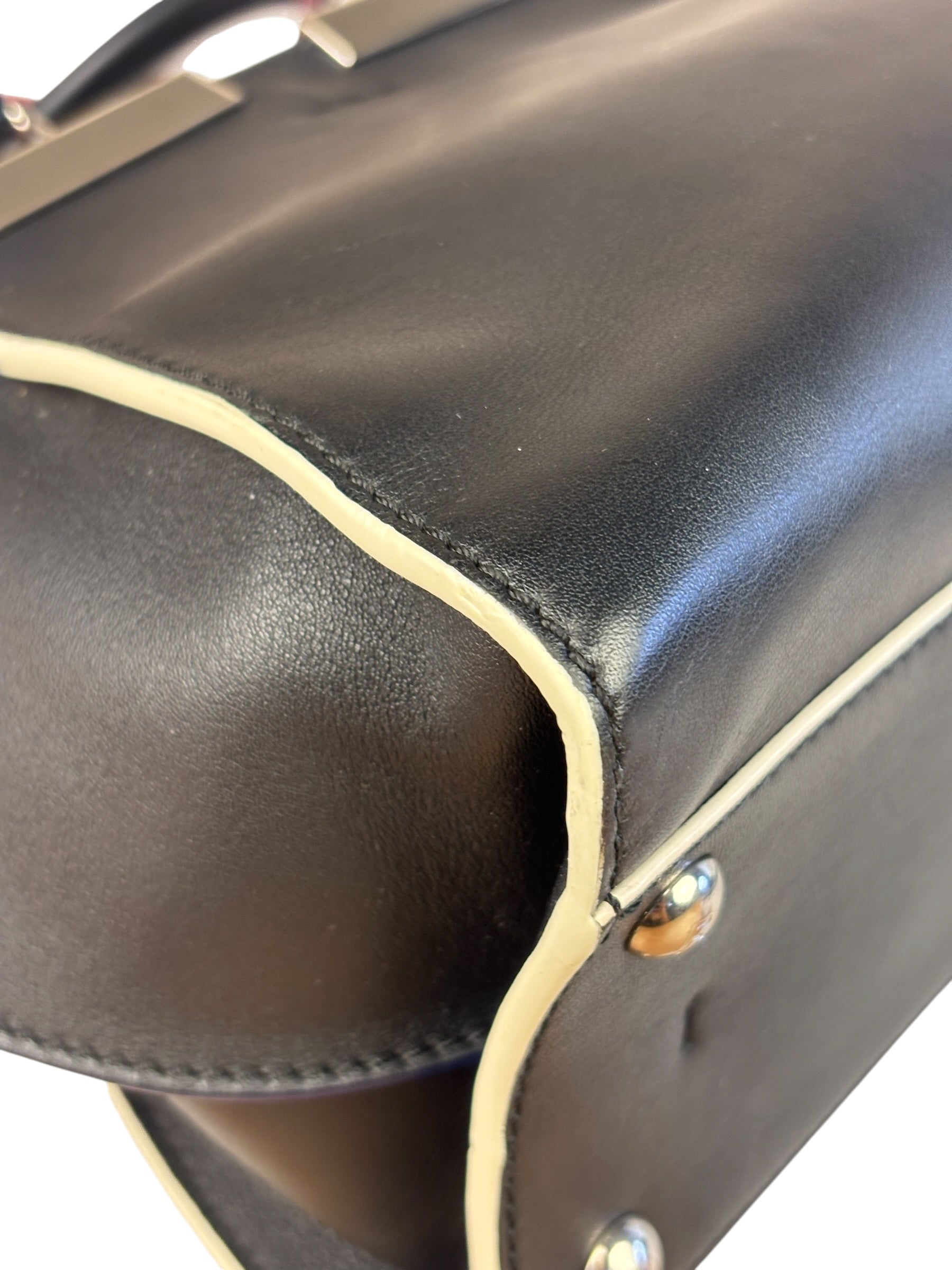 Fendi Black Leather 3 Jours Two-Way Bag