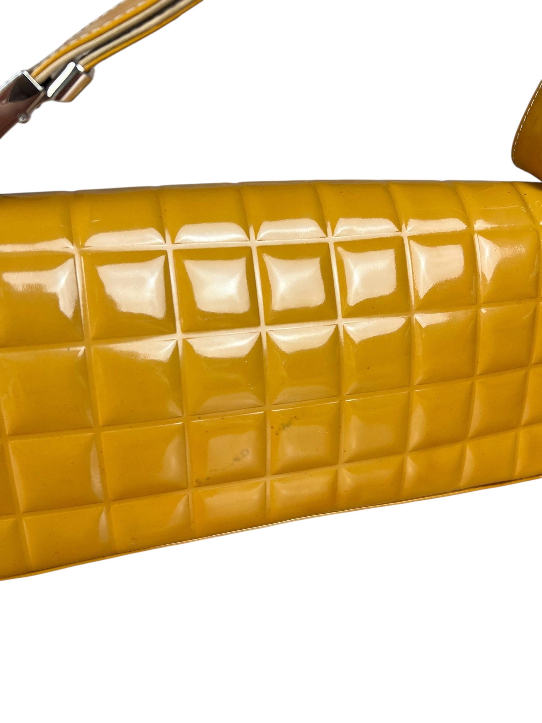 Chanel Vintage East West Patent Flap Bag