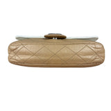 Chanel Bicolor Medium Leather Flap Bag Beige '08